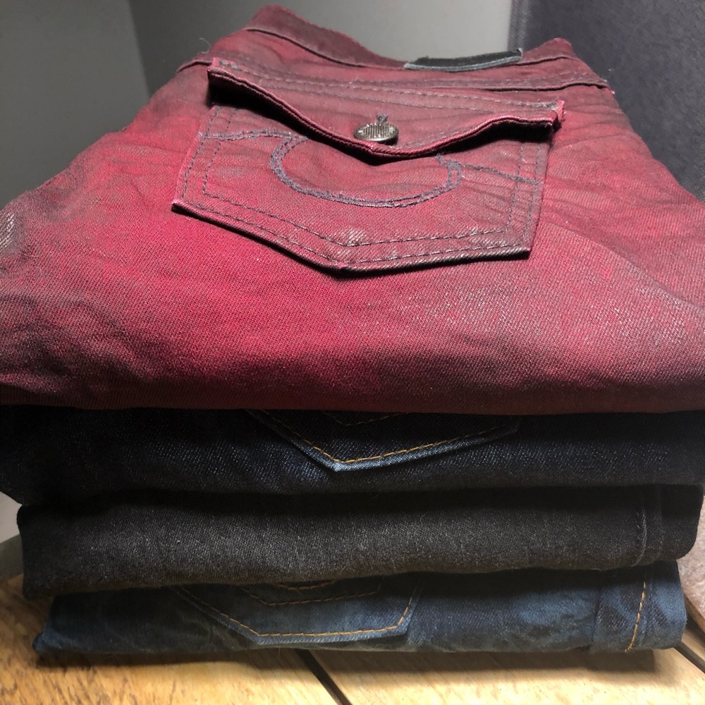 4 True Religion skinny jeans for the price of 1!